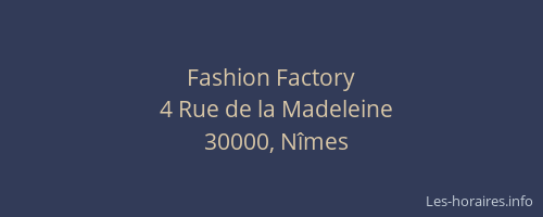 Fashion Factory