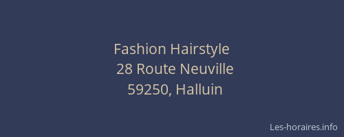 Fashion Hairstyle