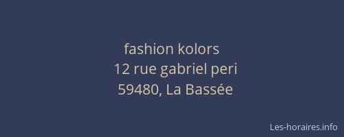 fashion kolors