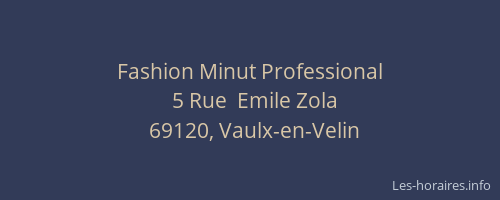 Fashion Minut Professional