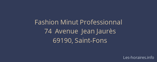 Fashion Minut Professionnal