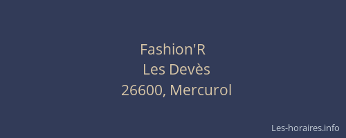Fashion'R