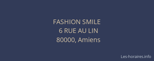 FASHION SMILE