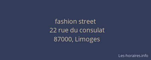 fashion street