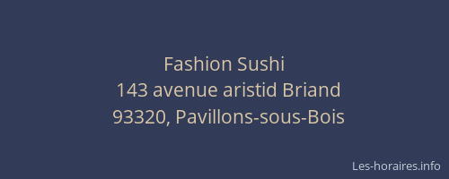 Fashion Sushi