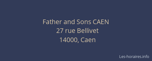 Father and Sons CAEN