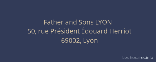 Father and Sons LYON