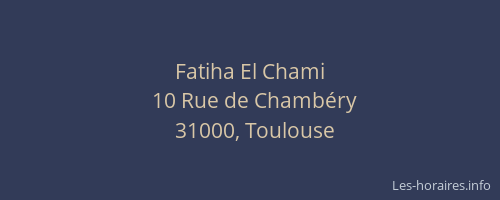 Fatiha El Chami