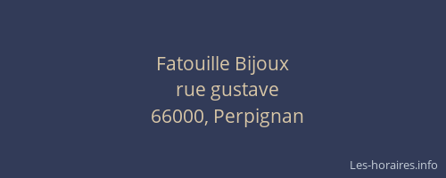 Fatouille Bijoux