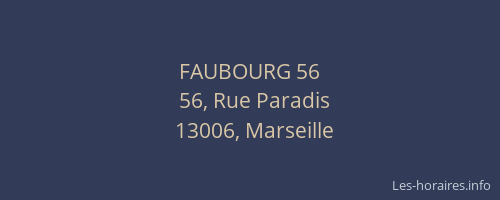 FAUBOURG 56