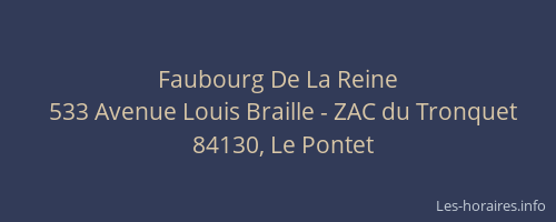 Faubourg De La Reine