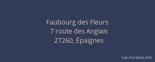 Faubourg des Fleurs
