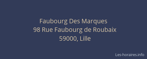 Faubourg Des Marques