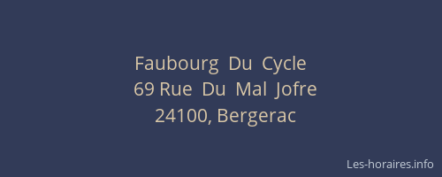 Faubourg  Du  Cycle
