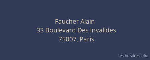 Faucher Alain
