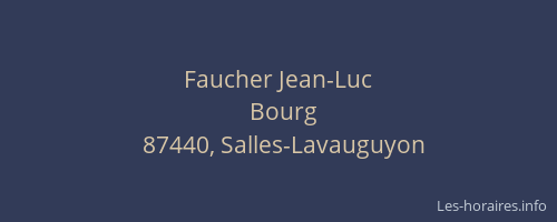 Faucher Jean-Luc