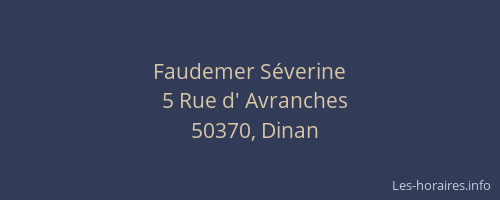 Faudemer Séverine