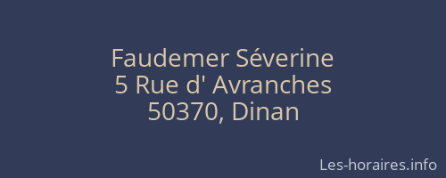 Faudemer Séverine