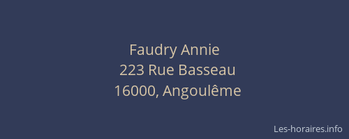 Faudry Annie