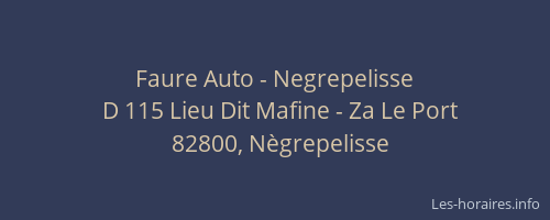 Faure Auto - Negrepelisse