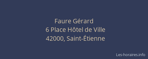 Faure Gérard