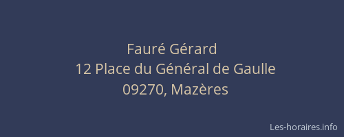 Fauré Gérard