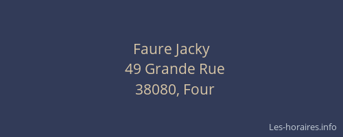 Faure Jacky