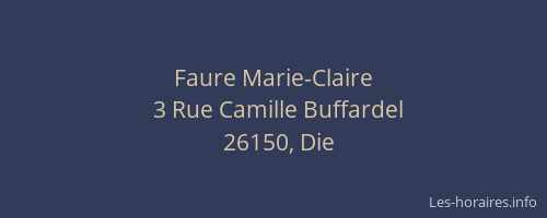 Faure Marie-Claire