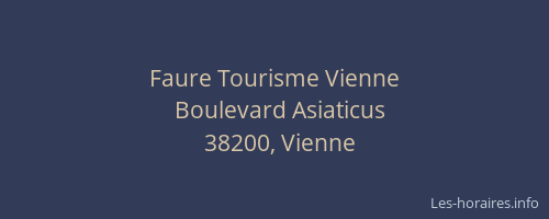 Faure Tourisme Vienne