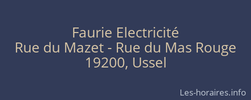 Faurie Electricité