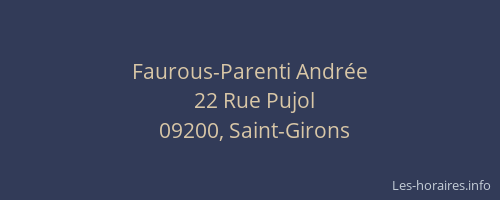 Faurous-Parenti Andrée
