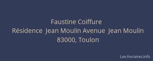 Faustine Coiffure