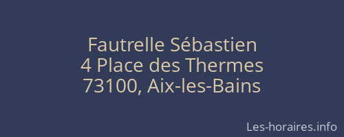 Fautrelle Sébastien