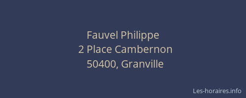 Fauvel Philippe