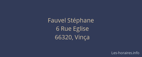 Fauvel Stéphane