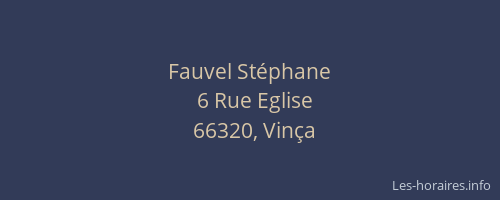 Fauvel St&eacute;phane