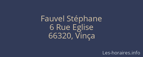Fauvel Stéphane