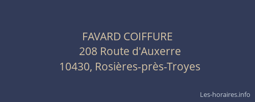 FAVARD COIFFURE