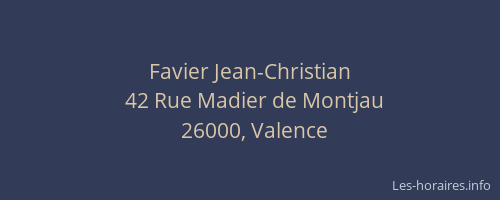 Favier Jean-Christian