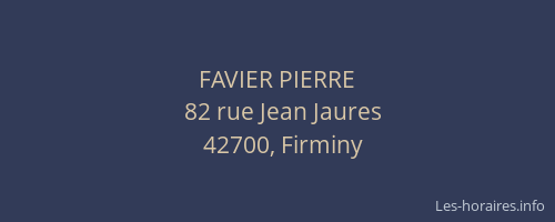 FAVIER PIERRE