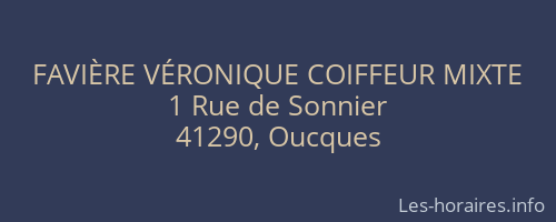 FAVIÈRE VÉRONIQUE COIFFEUR MIXTE