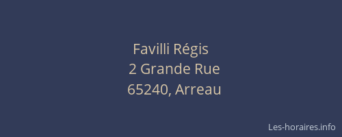 Favilli Régis