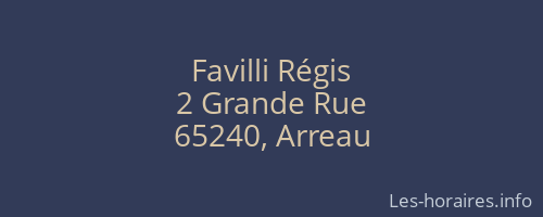 Favilli Régis