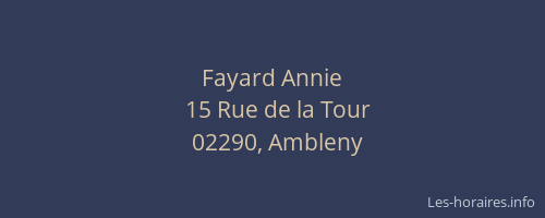 Fayard Annie