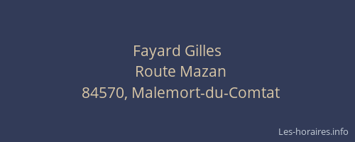 Fayard Gilles