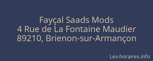 Fay&ccedil;al Saads Mods