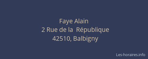 Faye Alain