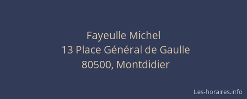 Fayeulle Michel