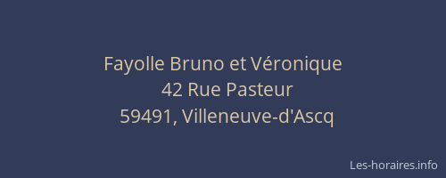Fayolle Bruno et Véronique