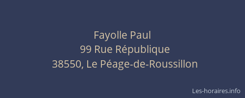 Fayolle Paul